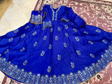 Indian Raw Silk Block Printed Frock