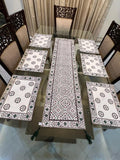 Block Printed Table Runner & Place Mats