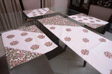 Block Printed Table Runner & Place Mats