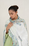 Block Painted Silk Dupatta