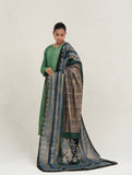 Block Painted Silk Dupatta