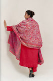 Block Painted Silk Dupatta