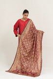 Block Painted Silk Dupatta