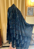 Block Printed Velvet Shawl