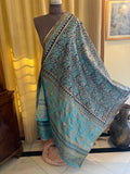 Block Printed Silk Dupatta