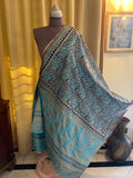 Block Printed Silk Dupatta