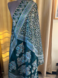 Block Printed Silk Dupatta