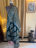 Block Printed Silk Dupatta