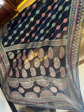 Block Printed Silk Dupatta