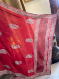 Block Printed Silk Dupatta