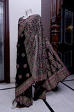 Block Printed Silk Saree