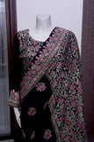 Block Printed Silk Saree