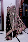 Block Printed Silk Saree